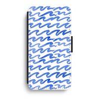 Blauwe golven: iPhone XR Flip Hoesje