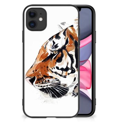Kleurrijke Telefoonhoesje iPhone 11 Watercolor Tiger
