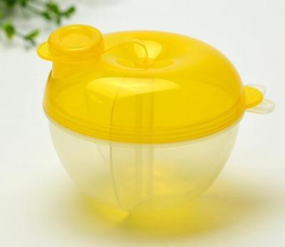 5 PC'S baby melkpoeder formule dispenser voedsel container opslag voederen vak 3 laag lekvrije reizen opbergdoos voor kinderen peuter (geel)