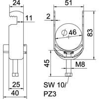 OBO Bettermann 1187638 Beugelklem 1 stuk(s)