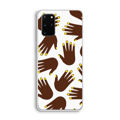 Hands dark: Samsung Galaxy S20 Plus Transparant Hoesje