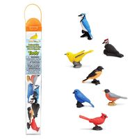 Plastic speelgoed figuren vogels 7 stuks   -