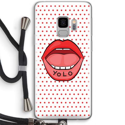 Yolo Denise: Samsung Galaxy S9 Transparant Hoesje met koord