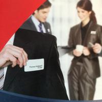 Badge textiel zelfklevend 63,5x29,6mm