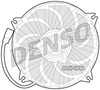 Koelventilatorwiel DENSO, Diameter (mm)385mm, Spanning (Volt)12V, u.a. für Citroën, Fiat, Peugeot