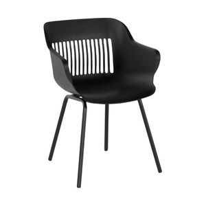 Hartman Jill Rondo tuinstoel zwart - aluminium onderstel