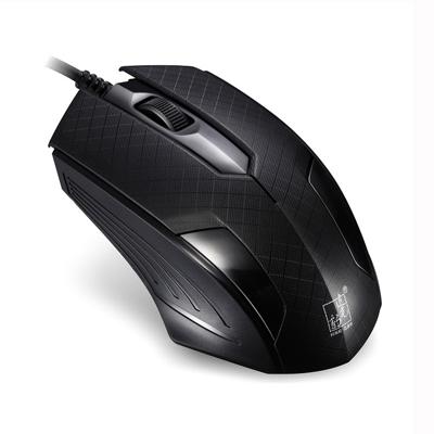 ZGB 129 USB universele bedrade optische gaming muis met contragewicht lengte: 1.3 m (zwart)