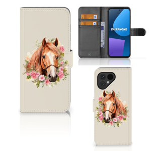 Telefoonhoesje met Pasjes voor Fairphone 5 Paard