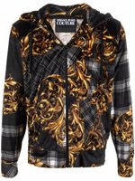 Versace Jeans Couture hoodie zippé à imprimé baroque - Noir - thumbnail