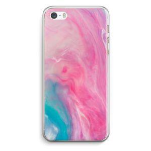 Roze explosie: iPhone 5 / 5S / SE Transparant Hoesje