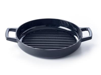 Beka Grillpan - Grillplaat - Nori - Gietijzer ø 28 cm - geëmailleerde anti-aanbaklaag