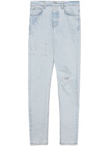 AMIRI jean skinny à ornements en cristal - Bleu