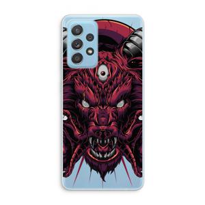 Hell Hound and Serpents: Samsung Galaxy A73 Transparant Hoesje