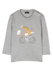 Il Gufo t-shirt en coton à imprimé graphique - Gris