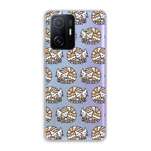 Slapende poes: Xiaomi 11T Transparant Hoesje