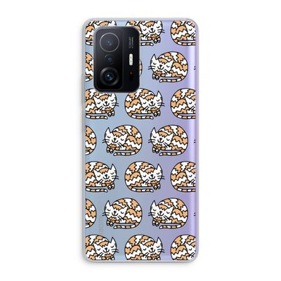 Slapende poes: Xiaomi 11T Transparant Hoesje
