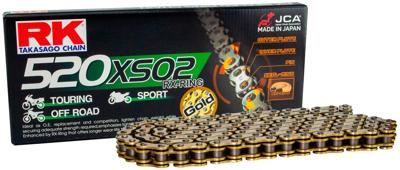 RK Chain 520 xso2 116 c gold/gold open