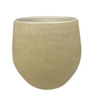 Ter Steege Plantenpot - moderne look - beige - 26 x 25 cm - bloempot