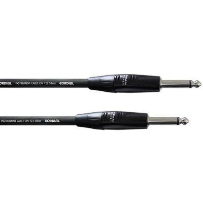 Cordial CII3PP Jackplug Instrumenten Kabel [1x Jackplug male 6,3 mm - 1x Jackplug male 6,3 mm] 3.00 m Zwart