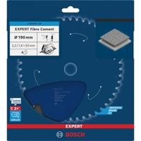 Bosch Professional Cirkelzaagblad EXPERT Fibre Cement | Ø 190 x 2,2 x 20mm 4T - 2608644124
