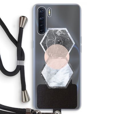 Creatieve toets: Oppo A91 Transparant Hoesje met koord