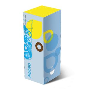 Asobu Pure Flavour 2 Go Dagelijks gebruik, Wandelen, Sporten 600 ml Tritan Blauw, Transparant