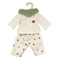 Heless Poppen ribfluwelen broek hartjesconfetti, 35-45 cm