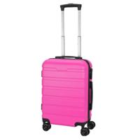Handbagage koffer - donkerroze - 32 liter - 55x38x21.5 cm