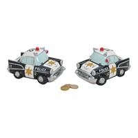 Spaarpot politieauto van poly, B17 x D10 x H9 cm Spaarpot politieauto van poly, B17 x D10 x H9 cm
