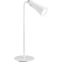 Oplaadbare LED Bureaulamp 2W - Warm Wit 3000K - Mat Wit Aluminium