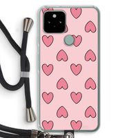 Ondersteboven verliefd: Pixel 5 Transparant Hoesje met koord