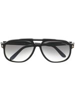 TOM FORD Eyewear lunettes de soleil à monture oversize - Noir