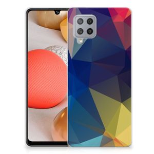 Samsung Galaxy A42 TPU Hoesje Polygon Dark