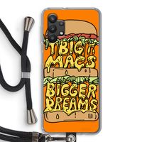 Big Macs Bigger Dreams: Samsung Galaxy A32 5G Transparant Hoesje met koord