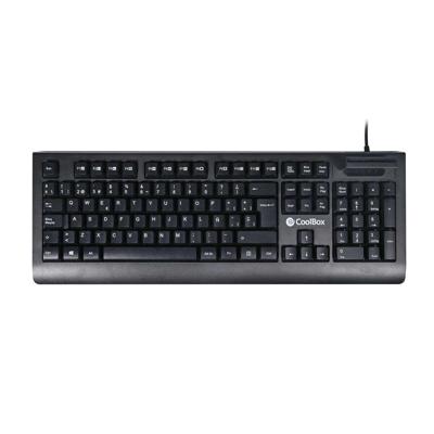 Toetsenbord CoolBox COO-TEC04DNI Zwart Multicolour Qwerty Spaans