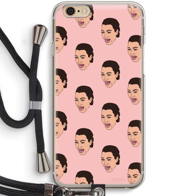 Ugly Cry Call: iPhone 6 / 6S Transparant Hoesje met koord