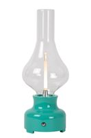 Lucide JASON - Oplaadbare Tafellamp - Accu/Batterij - LED Dimb. - 1x2W 3000K - 3 StepDim - Turkoois