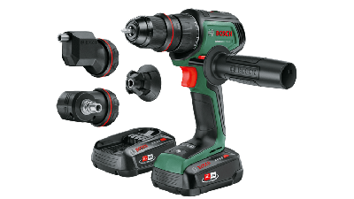 Bosch Groen AdvancedDrill 18V-80 QuickSnap Accuschroefboormachine | 45-min. lader (AL 18V-44) en 2x 18 V Li-Ion accu&apos;s (2,5 Ah)) - 06039E2004