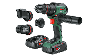 Bosch Groen AdvancedDrill 18V-80 QuickSnap Accuschroefboormachine | 45-min. lader (AL 18V-44) en 2x 18 V Li-Ion accu&apos;s (2,5 Ah)) - 06039E2004
