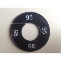 Maatring 9cm zwart/wit 95