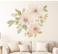 Magnolia in waterverf woonkamer muursticker