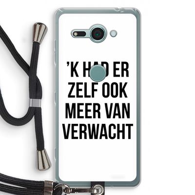 Meer verwacht: Sony Xperia XZ2 Compact Transparant Hoesje met koord