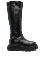 Love Moschino bottes à patch logo - Noir