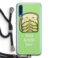 Avo Good Day: Samsung Galaxy A50 Transparant Hoesje met koord