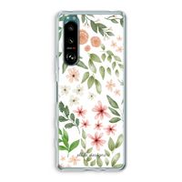 Botanical sweet flower heaven: Sony Xperia 5 III Transparant Hoesje