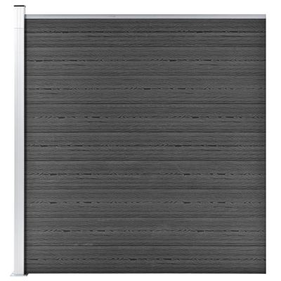 VidaXL Schuttingpaneel 175x186 cm hkc zwart