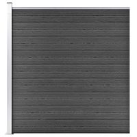 VidaXL Schuttingpaneel 175x186 cm hkc zwart