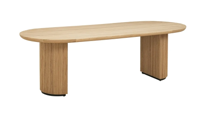 Eettafel Belfort ovaal - in 2 maten