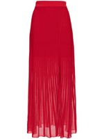 Claudie Pierlot metallic knitted maxi skirt - RED - thumbnail