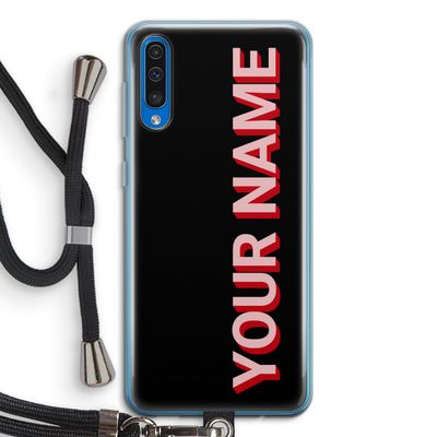 Namecase: Samsung Galaxy A50 Transparant Hoesje met koord